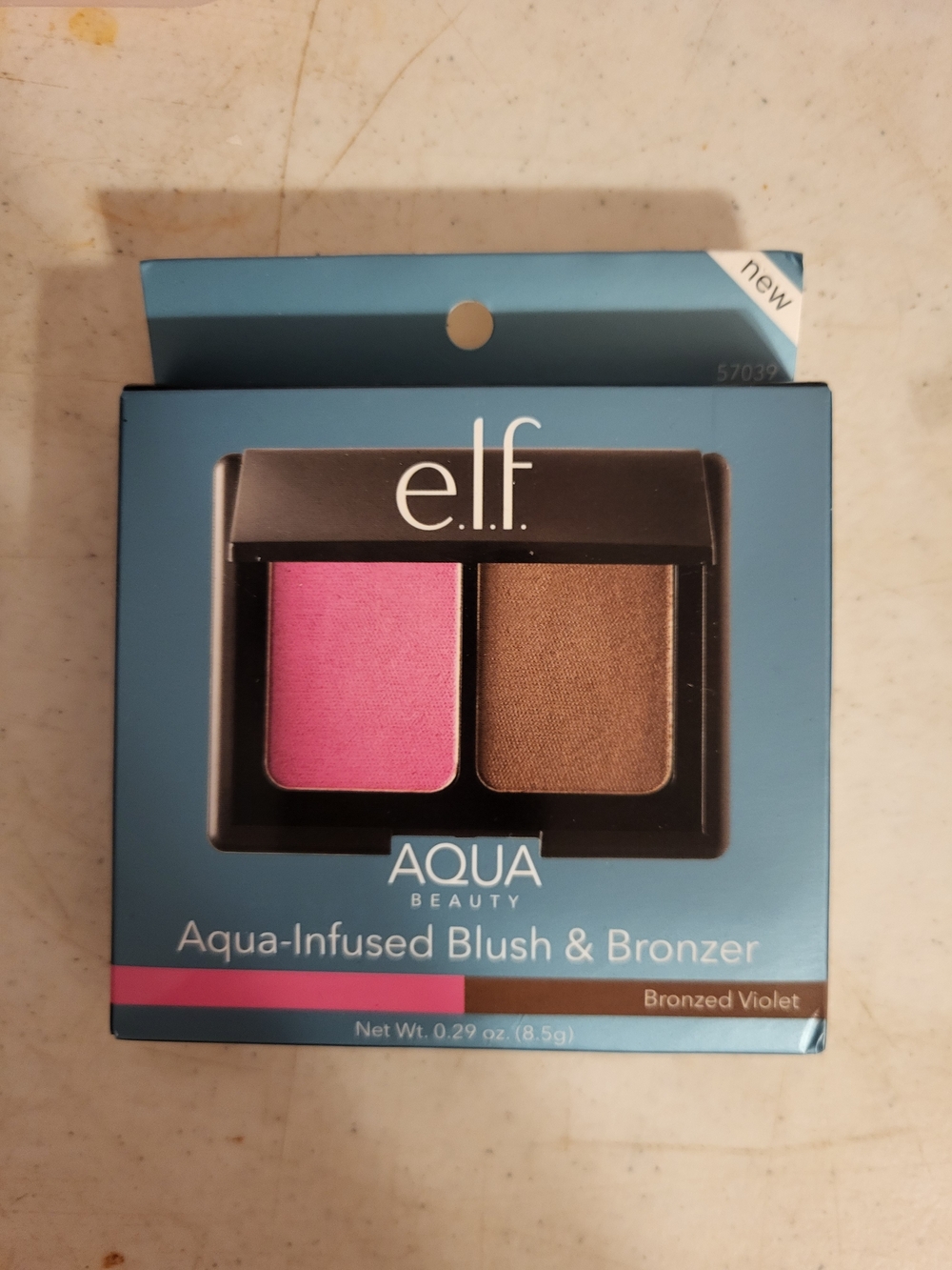 e.l.f. Aqua Beauty Aqua-Infused Blush & Bronzer. Pink & Brown